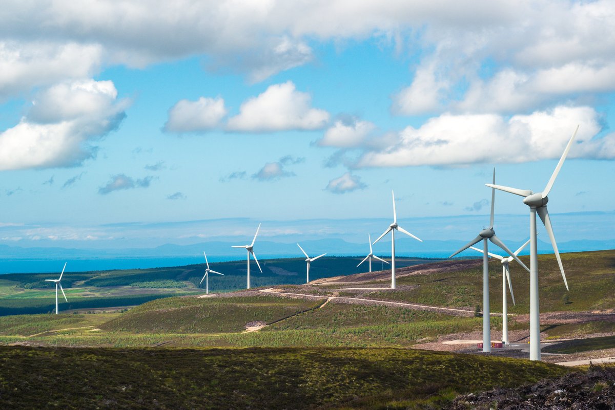 ... Berry Burn Wind Farm, located south of Forres in the Scottish Highlands. This  #onshorewind farm consists of 29 wind turbines capable of generating 67 megawatts of zero carbon power. It also provides a community benefit fund worth almost £170,000 every year.  #WindWorldCup