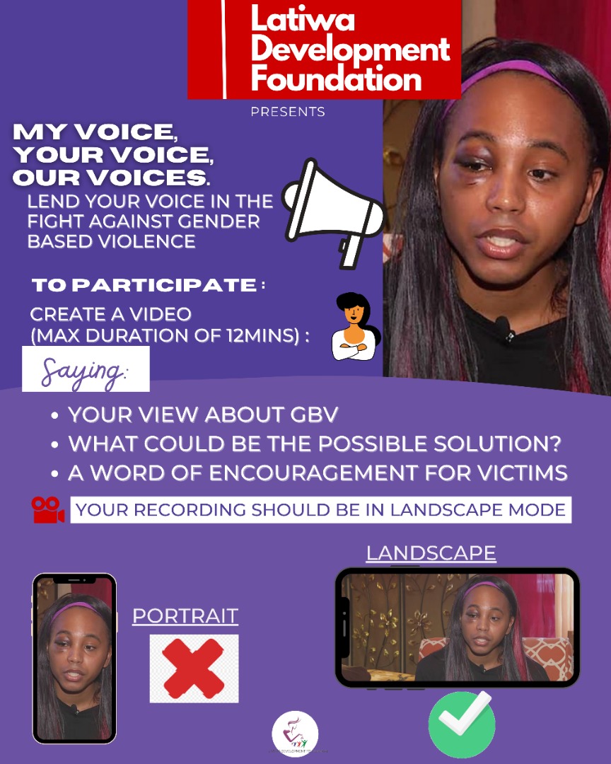 LatiwaDF's tweet photo. Let's participate to this campaign by raising our voices to end the gender based violence . https://t.co/EjH8aiWCWo