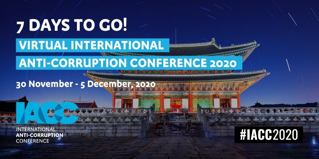 VIRTUAL International 
Anti-Corruption Conference 2020
30 November - 5 December, 2020