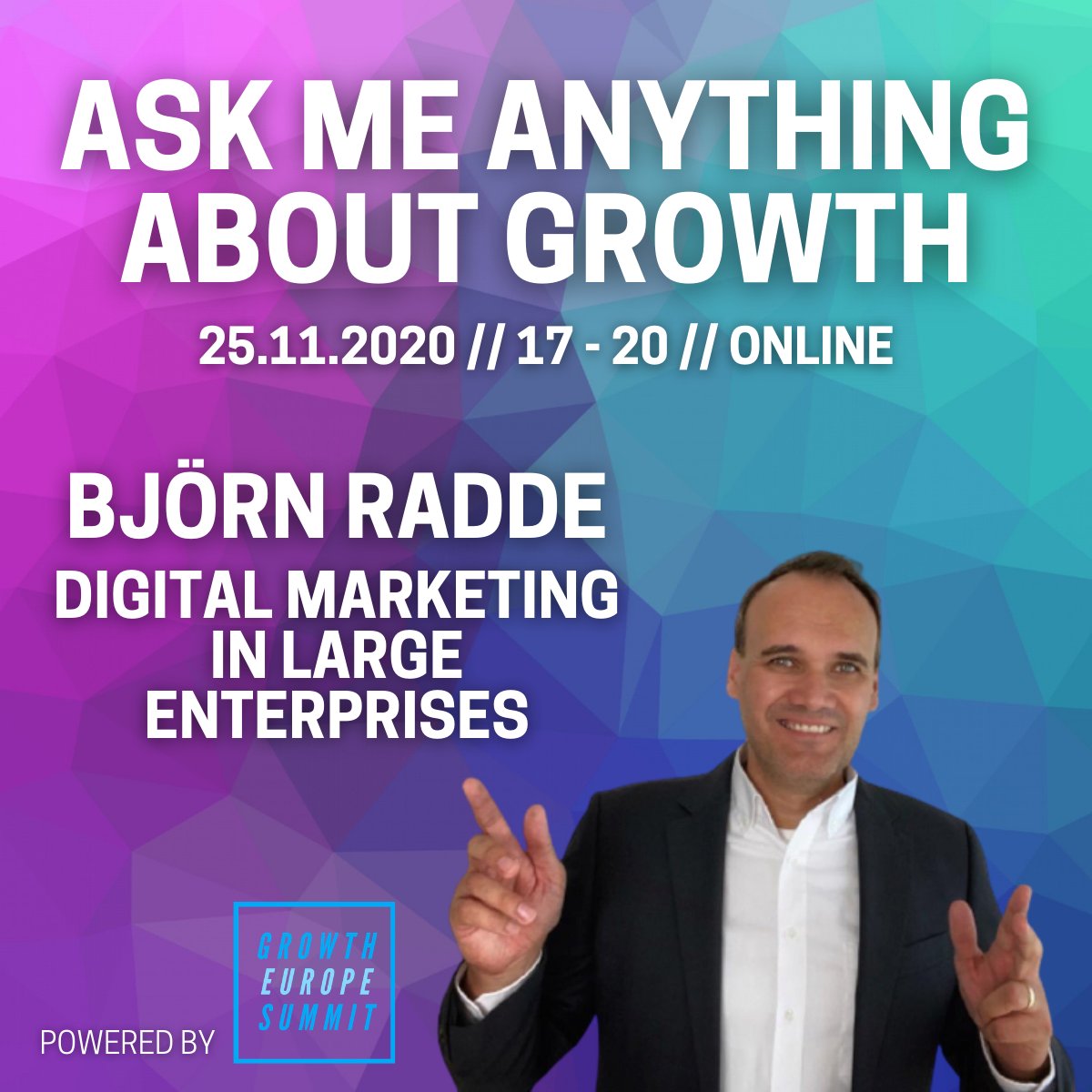 Ask <a href="/TaliaGw/">Talia Wolf</a>, <a href="/lennarz/">Hendrik Lennarz</a>, <a href="/RobinHeintze/">Robin Heintze</a>, <a href="/morys/">André Morys konversionsKRAFT</a>, <a href="/Westermeyer/">Philipp Westermeyer</a>, and me anything about growth. Get your ticket now! eventbrite.de/e/growth-hacki… #GrowthHacking #DigitalMarketing