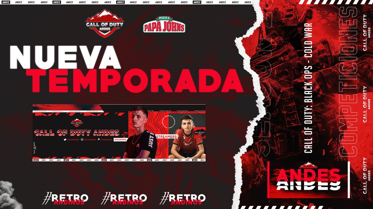 Les presentamos la Nueva Temporada de Call of Duty: Black Ops - Cold War.

Apenas estamos comenzando, o no es así <a href="/PapaJohns/">Papa Johns</a>?🤭

#RetroAndinos