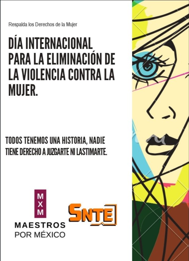 MxM_Puebla's tweet photo. En el marco del Día Internacional para la Eliminación de la Violencia contra la Mujer, unidos podemos lograrlo.
#FelizLunes https://t.co/7S5rkRHP77
