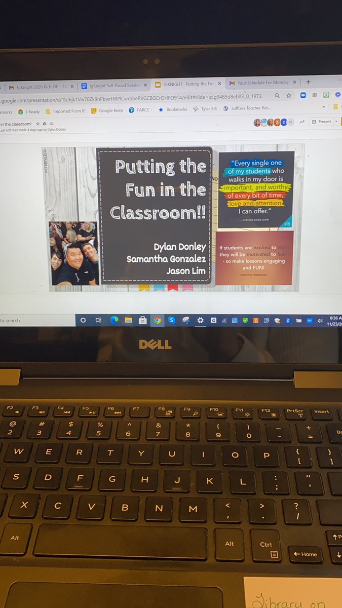 TeamRo5th's tweet photo. Finished session 1. Love the various ways to create classroom community. Can’t wait to change it up a bit! Still thinking how I can twist these for remote learning. #igknight20 https://t.co/kBCkN0yipl