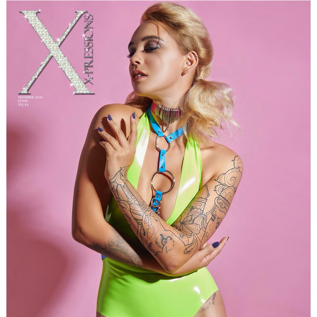 PWRMedia's tweet photo. Thrilled to have shot the front and back covers of this month's Xpressions Magazine, plus a 12-page spread to support an exclusive interview by @witchy_pixie, UK Fetish Model of the Year #mondaysmadebetter https://t.co/rLAUHM7fA4