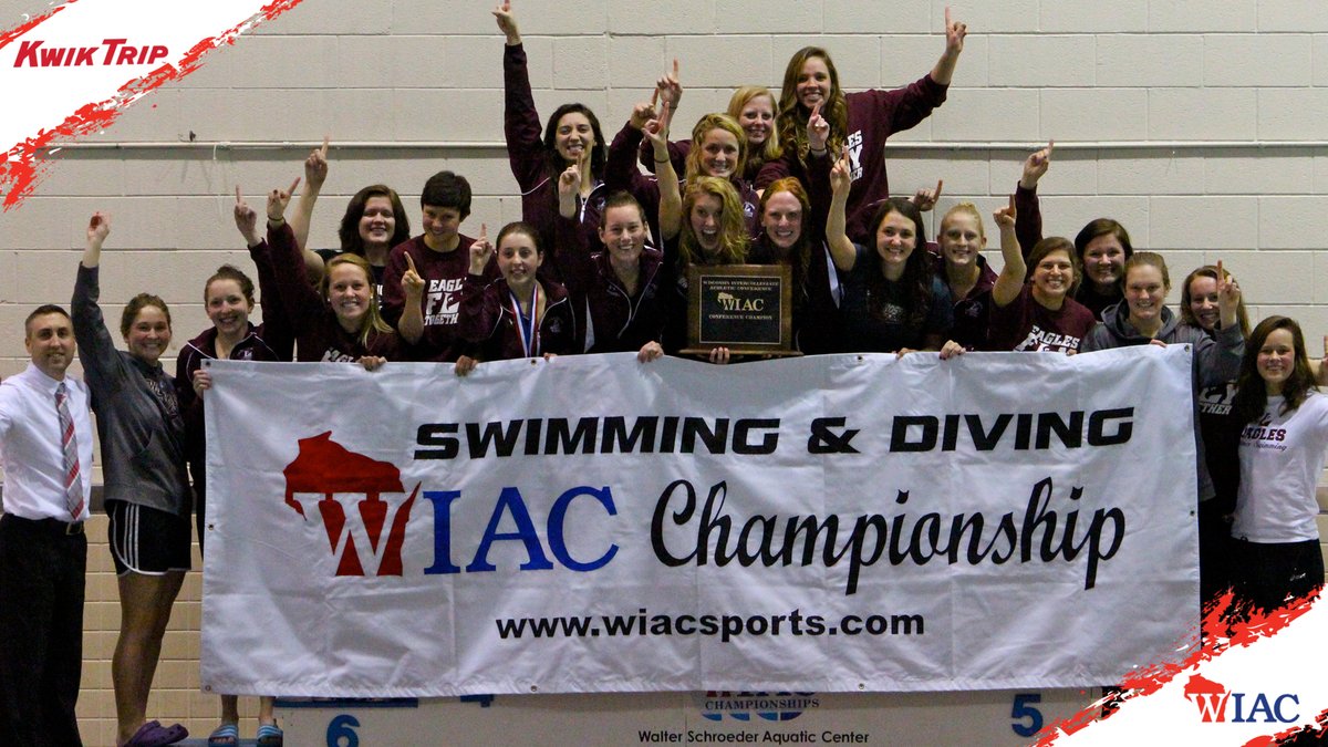 wiacsports's tweet photo. #WIACSWIM | It's time to take a @KwikTrip down memory lane and "Turn Back The Clock" on a #MemorableMonday. Let's congratulate @UWLAthletics on its 2014 WIAC Women's Swimming &amp; Diving Championship!
#d3swim || #wiac https://t.co/SoK3uZjUZF