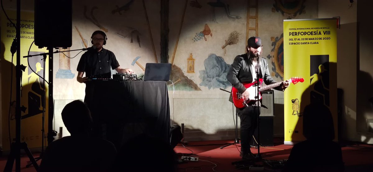 LeVoyeurMusic's tweet photo. Maravillosos recuerdos cerrando el Festival @PERFOPOESIA de Sevilla hace poco más de un mes. Ya va quedando menos para volver al templo sagrado. 
En breve anunciaremos la 2a fecha de la presentación de Popnografía en Madrid. 

@Error404Records 
@AttractionEV 

📷 @fbazan_oficial https://t.co/OUI5QqDN3U