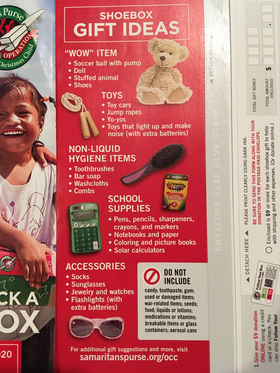 JellyJeanJess's tweet photo. Operation Christmas Child shoeboxes are due today! Our Awana group packed a few, along with our own kids. I think this is 12 years in a row for us!  #operationchristmaschild https://t.co/joTklJsVBg