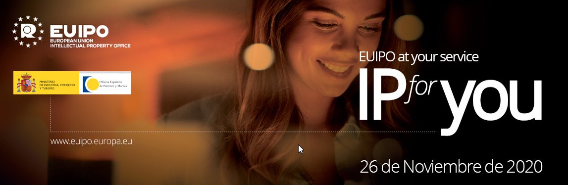 OEPM_es's tweet photo. 🔊Jornada virtual #IP4YOU de la #OEPM y @EU_IPO dirigida a #pymes para conocer de primera mano los servicios y herramientas que les ofrecen.
📅26 de noviembre
🕙10:00-12:00
Se necesita inscripción
https://t.co/v4Ko1bFT0e https://t.co/HFfPKKFOZb