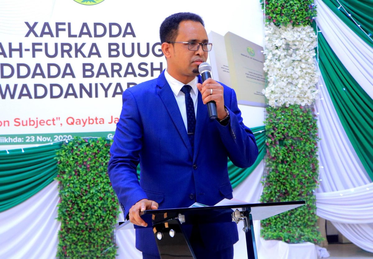 MoPCASL's tweet photo. Today, the President of the Republic of Somaliland, HE @musebiihi,  launched the National Civic Education programme for higher education institutions which was initiated by @MoPCASL in collaboration with @moe_somaliland. https://t.co/X3wBEsKwC4