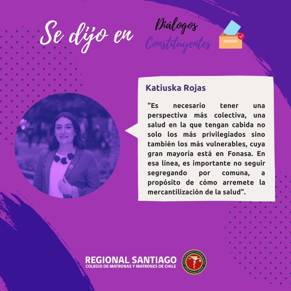 MatronasStgo's tweet photo. En diálogos constituyentes estuvimos con el economista David Debrott y nuestra presidenta regional conversando sobre ¿cómo financiar la salud que chile necesita? La demanda principal gran endeudamiento por enfermarse,terminar con las listas de espera y fortalecimiento de la APS. https://t.co/MhXGsF6WqS