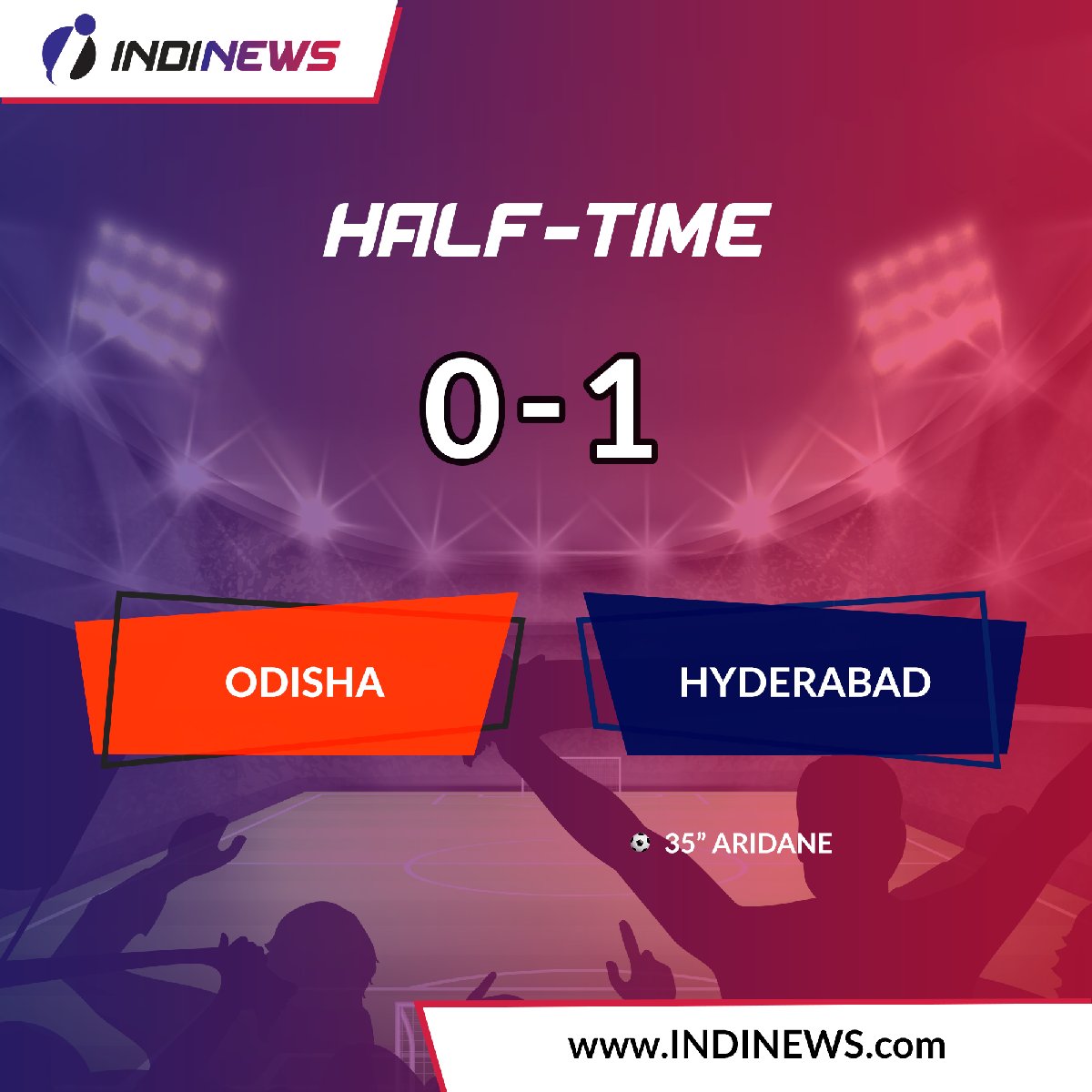 IndinewsO's tweet photo. Hyderabad has proved the pundits wrong. Can Odisha comeback to score 1 or 2 keep your #SUPERPREDICTIONS going.
#OdishaFC #AmaTeamAmaGame #OFCHFC #HyderabadFC #HarKadamNayaDum #ISL #Indinews https://t.co/iARxLu2Gfc