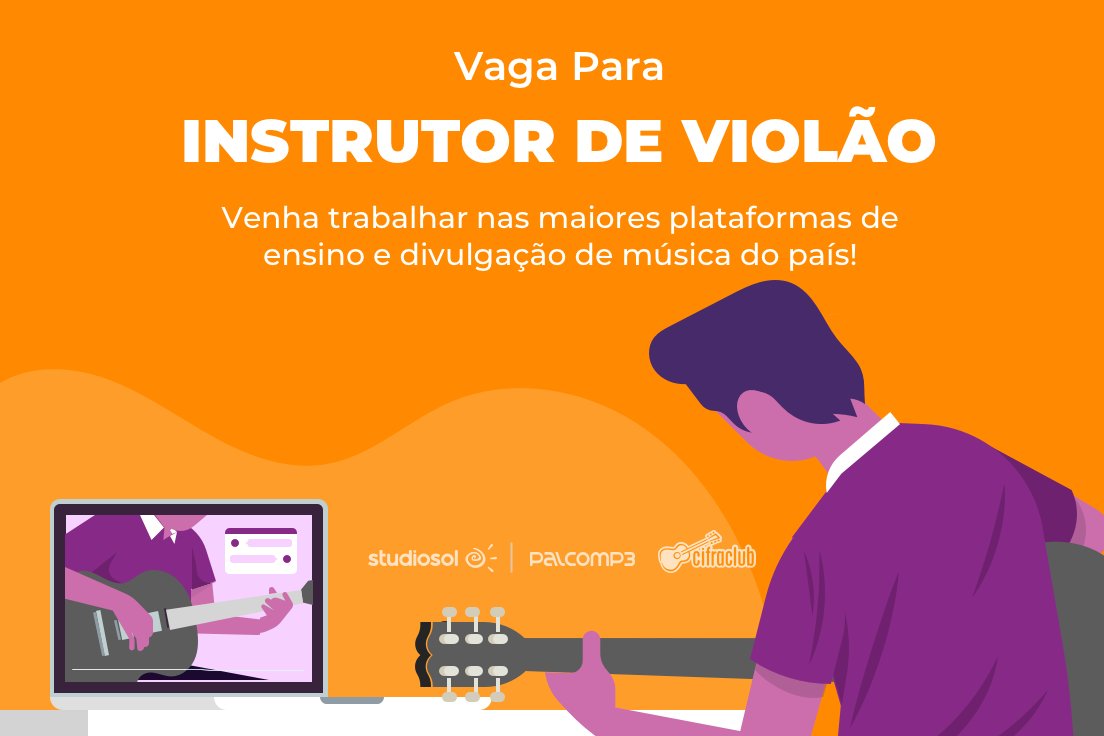 studiosol's tweet photo. TEM VAGA NOVA NA ÁREAAAA! ⠀
⠀
Quer fazer parte do nosso time como instrutor/instrutora de violão? Então vem conferir a vaga no link aqui de baixo!
https://t.co/H5AyzZYJT0
⠀
Estamos te esperando, hein? https://t.co/efHpOj6iy4