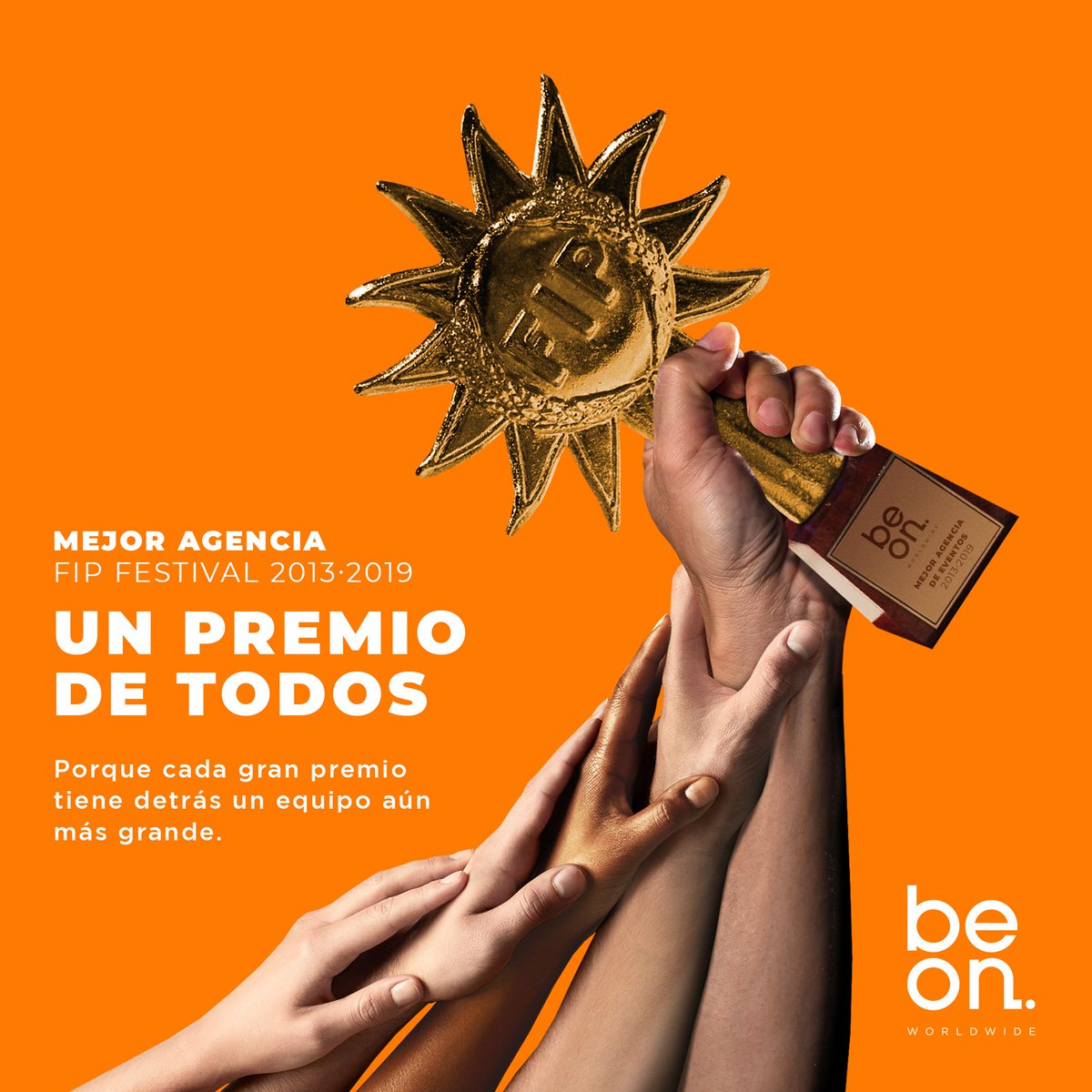 beonworldwide's tweet photo. EVENTOS | El Ranking @fipawards de ganadores España 2013 - 2019 nos sitúa en primera posición 👏👏👏
⭐️ Constancia, esfuerzo, pasión... y por supuesto, EQUIPO.
#eventos #marketing #comunicacion #publicidad #fipawards #eventprofs #MICE https://t.co/l0ejTwpE3j