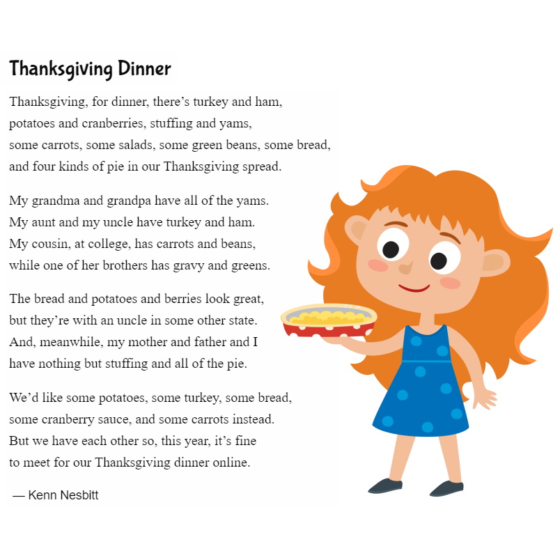 funny thanksgiving poems