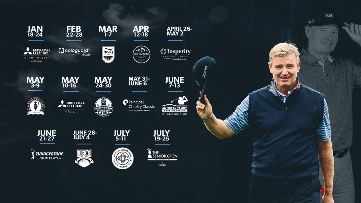 ChampionsTour's tweet image. 2021 schedule is out!

@BernhardLanger6 going for a 6th Schwab Cup with legends like @TheBig_Easy and @jimfuryk in pursuit.