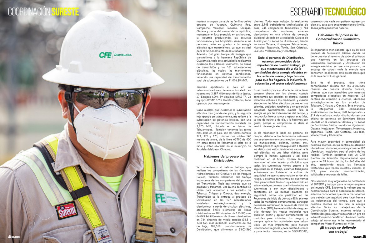 SUTERM_NACIONAL's tweet photo. Conoce un poco más de la Coordinación Sureste, parte de la cuarta edición de nuestra Revista S1NDIKL #SUTERMporMEXICO #SiempreSUTERM #YoSoySUTERM #SUTERMenlaRed #S1NDIKL  https://t.co/0CGFsn9ZSg https://t.co/oeNGB2vus7