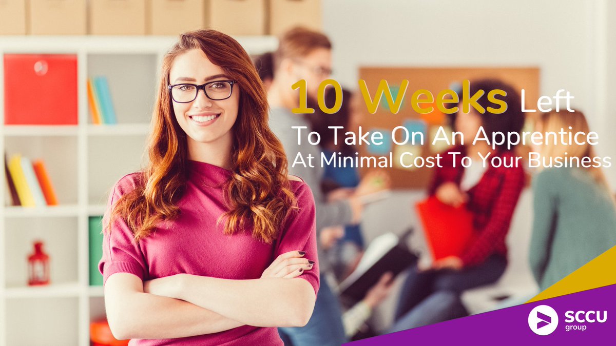 Only 10 weeks left to benefit from the government grant of up to £3000 for taking on an apprentice before 31st January 2021!

sccu.uk.com/register-your-…

#coventry #warwickshire #planforjobs #governmentgrant #upskillyourstaff #apprenticeship #whereisyourclassroom