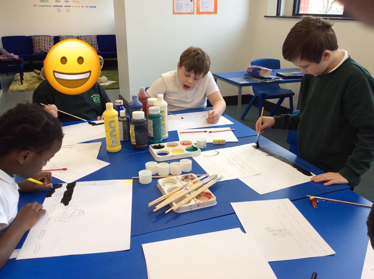 BridgeleaSchool's tweet photo. This week we are learning about #RoadSafetyWeek2020 and our children have worked as a team, painted a continuous road with a lollipop lady, traffic lights , zebra and cyclists! As well as cars too! @mcrhealthysch @roadsafety #semh #achieve #communitysafe https://t.co/uxaT1lTnyn