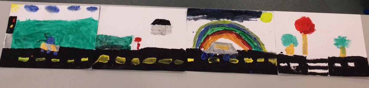 BridgeleaSchool's tweet photo. This week we are learning about #RoadSafetyWeek2020 and our children have worked as a team, painted a continuous road with a lollipop lady, traffic lights , zebra and cyclists! As well as cars too! @mcrhealthysch @roadsafety #semh #achieve #communitysafe https://t.co/uxaT1lTnyn