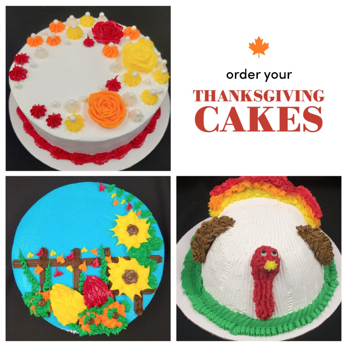 MagicFountain1's tweet photo. There's still time! Order a Thanksgiving cake to help celebrate the special day. Give us a call at (631) 298-4908 if you have any questions. https://t.co/KWfT8AFlNS