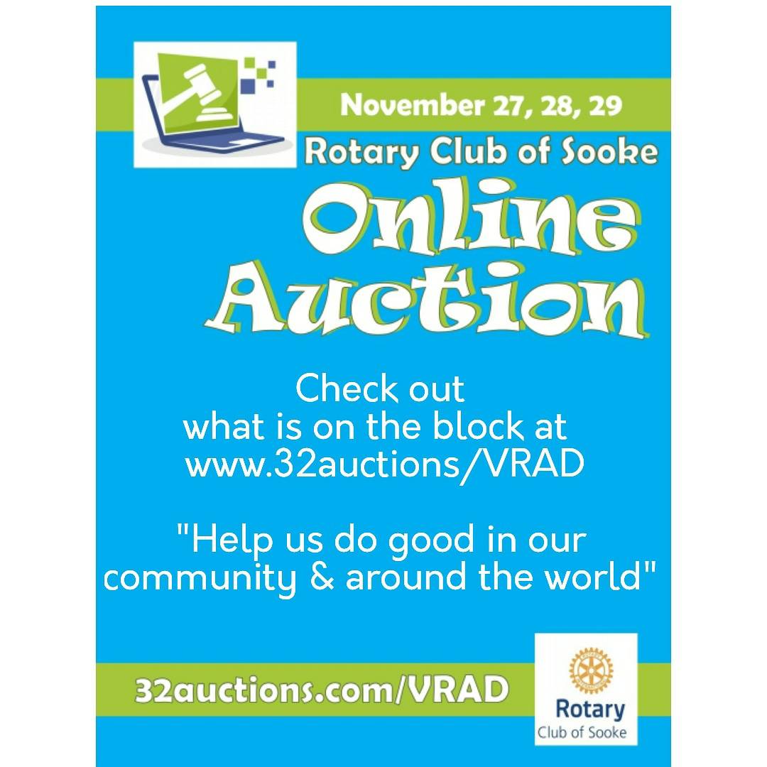 Sooke_Rotary's tweet photo. Check out our online auction that starts on FRIDAY! 
https://t.co/QlkM1CBVey. 
#sooke #shoplocal #rotary https://t.co/dwPxHQP1Dz