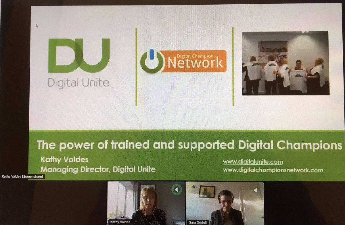 @BeckyMalby @nalwuk @drjohnpmcg @rcgp @H4All_Charity Great to have Kathy Valdes Managing Director @digitalunite presenting and taking questions about #digitalinclusion #digitalinclusionchampions at #socialprescribing #linkworkernetworks #TeamLondon event happening now