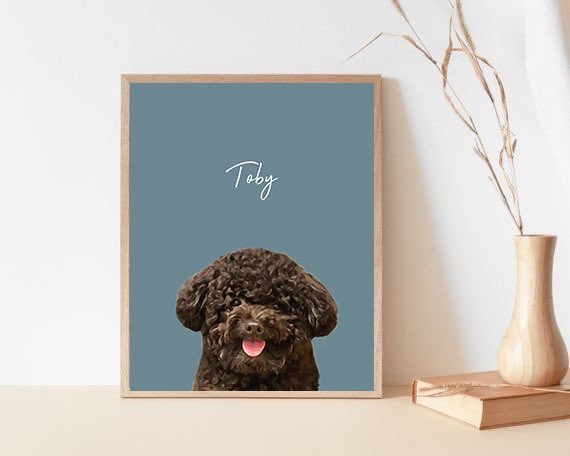 benandbart's tweet photo. The perfect holiday gift for pet lovers🐶Customized pet portraits will be available on our website tomorrow 💓 [ wooden frame is included too ] https://t.co/5WTfCpa94o https://t.co/V1NImwGNlL