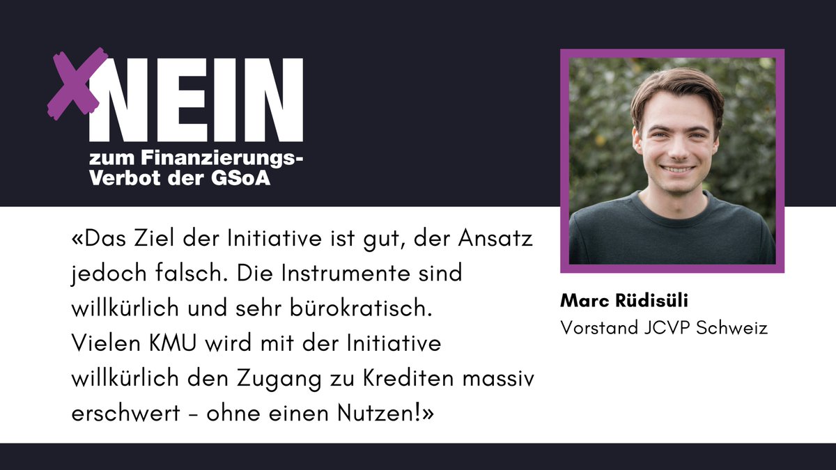 Jetzt noch NEIN stimmen gegen die GSoA-Initiative. 🗳 <a href="/GSoA_NEIN/">Nein zur GSoA-Initiative</a> <a href="/MarcRudisuli/">Marc Rüdisüli</a> #abst20