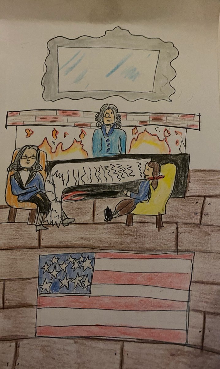 dctheartlady's tweet photo. Interpretation of 'history" prompt by Art Foundations student Noelle C. https://t.co/d9QfQF9I5D