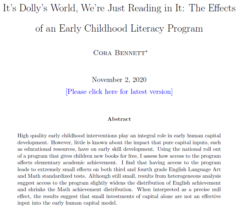 Hi  #EconTwitter, I’m a job market candidate at the University of Tennessee. I research topics in labor and public economics and I’m excited to talk to you about my job market paper!  #EconJobMarketLink:  https://papers.corabennett.org/ILdraft.pdf 1/n