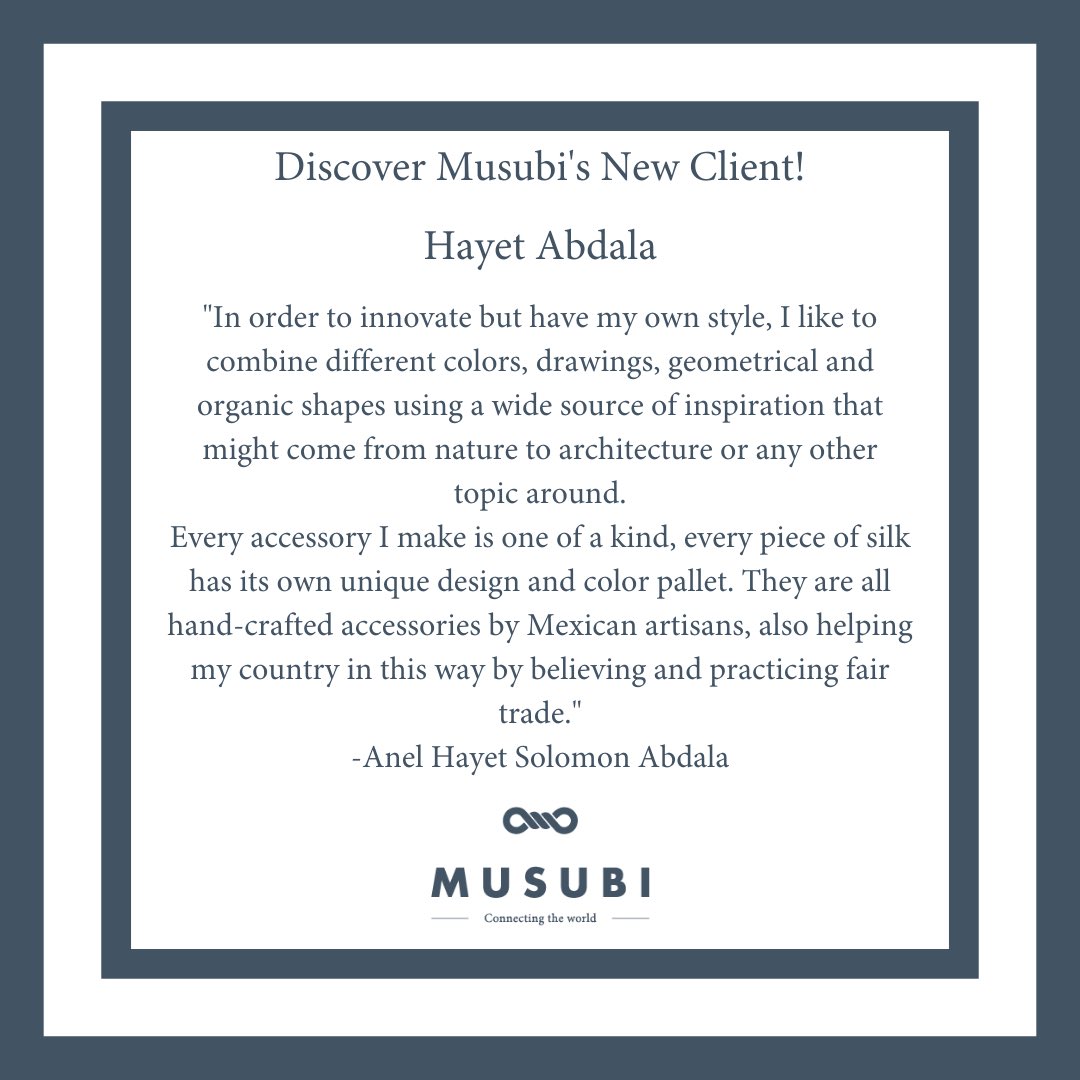 musubi_global's tweet photo. Discover Musubi’s new client!  #musubi #onemoreclient #marketplace #hayetabdala #export #trade #exportadoresmexicanos #mexicoexporta #comercioexterior https://t.co/mix4lXAUQx