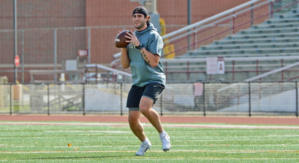 IUPCrimsonHawk's tweet photo. Our Monday #HawkProfile is transfer QB Alex Ramart of @IUPfootball 

» ⭐️⭐️⭐️ member of Akron’s 2017 signing class
» First career TD pass came against Northern Illinois in 2018
» Texas Class 5A Offensive POY as a senior at Richmond HS

🔗 https://t.co/Tdzweazzgq

#TalonsUp https://t.co/UDzmmVxYMa
