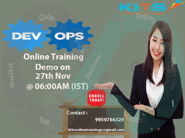 kits_trainings's tweet photo. #Kits Online Trainings invites you to enroll for the free demo session on #devops by live industry experts on 27th Nov 06:00AM (IST)
https://t.co/nz9hL76jDD
#devops #devopsengineer #devops2017 #devopscommunity  #kits 
Email : kitsonlinetrainings@gmail.com
phone: 9959766329 https://t.co/DqAXwEEPgx