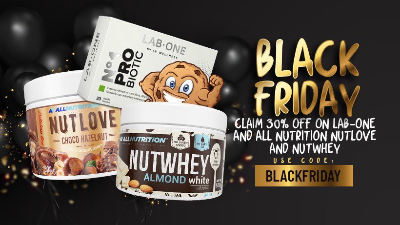 fitcookiebri's tweet photo. BLACK FRIDAY WEEK SALE!! 🤩
Get 30% off on all LAB-ONE and ALL NUTRITION products, use code: BLACKFRIDAY. Offer ends on: 30th November 2020

https://t.co/Qvdom8rFyg https://t.co/YJoODKBlmI