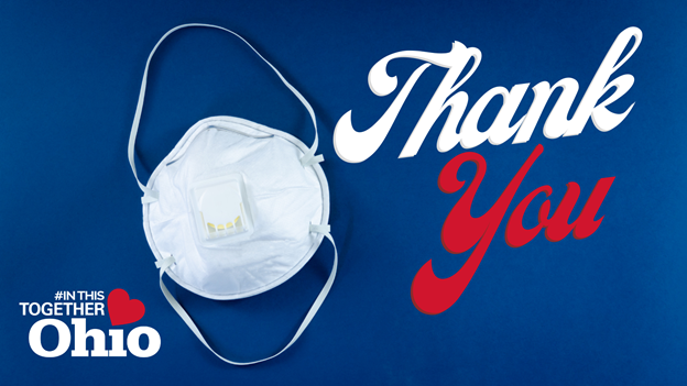 GovMikeDeWine's tweet photo. We are incredibly #thankful for Ohio’s remarkable public health professionals who work tirelessly every day to protect the health of all Ohioans. Now, more than ever, as we fight the battle against #COVID19, they deserve our thanks. #ThankYou https://t.co/I3JLKXN1Gj