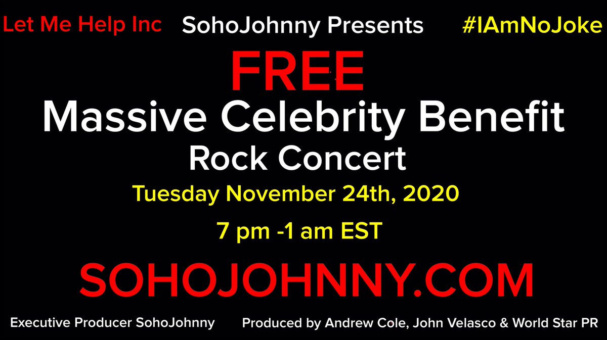 WorldStarPR's tweet photo. Tuesday night don’t miss the FREE star studded celebrity event in association with @letmehelpinc and @IAMNOJOKESONG #iamnojoke #letmehelpinc #antibullying   #MentalHealthAwareness https://t.co/9S2tvoqF2Y