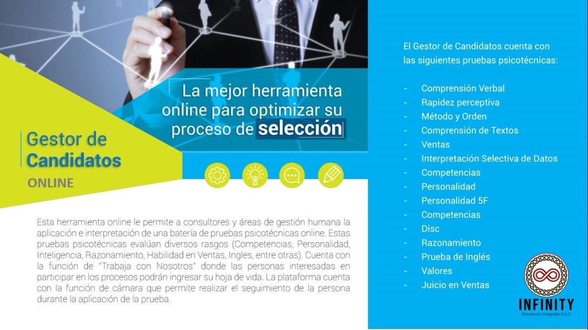 InfinitySas's tweet photo. #PruebasOnline
#SelecciondePersonal https://t.co/i68uSaBN7j