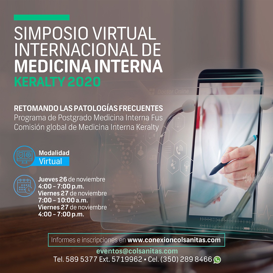 UNISANITAS1's tweet photo. Te invitamos a participa de nuestro Simposio Internacional de #MedicinaInterna un evento que seguro no te querrás perder.
#KERALTY 
#colsanitas https://t.co/E2JY4divIg