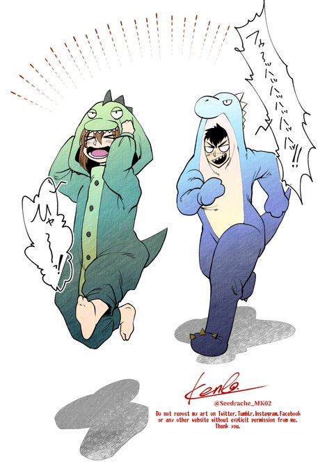 怪獣着ぐるみのtwitterイラスト検索結果