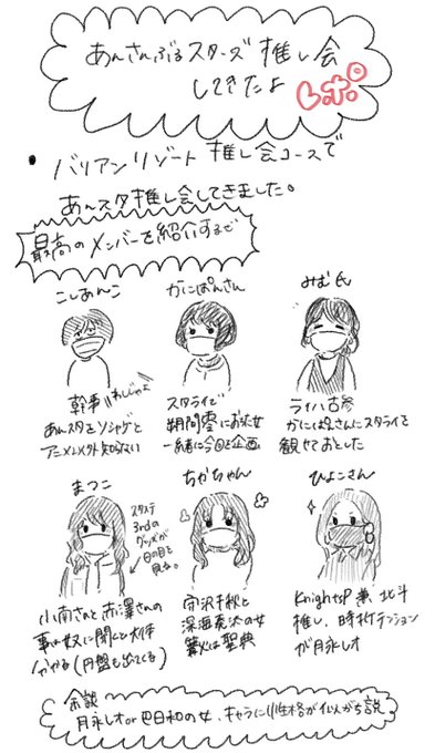 あんスタ推し会をやりましたレポです(1/2) 