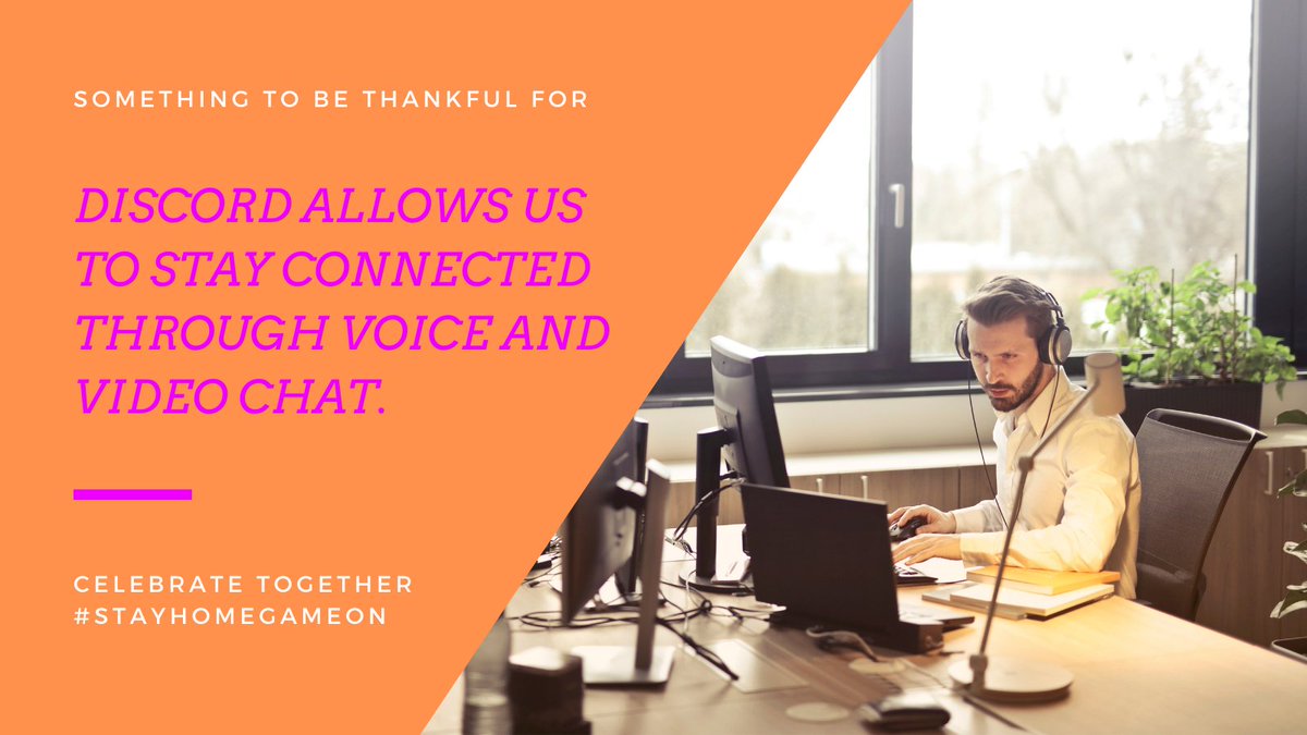 PwrUpCon's tweet photo. For our first act of thanks, we want to celebrate all the hardworking staff at @discord for giving us all a space to stay connected. Whether it is a life-changing move or quarantine, we can always catch up with friends through Discord. #StayHomeGameOn #Thanksgiving https://t.co/cFIjYjnvpg