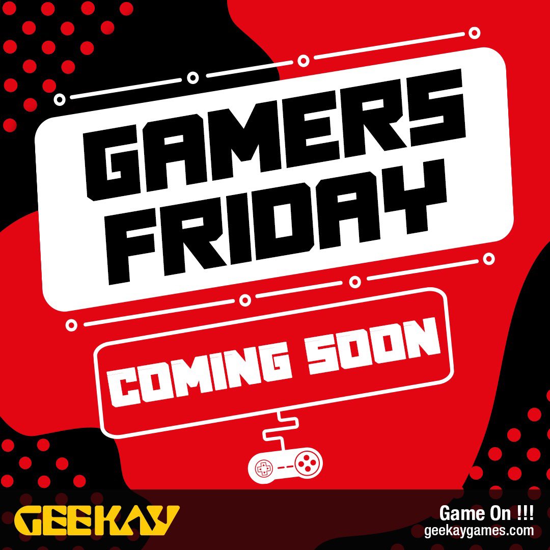 #GamersFriday deals coming soon stay tuned @Geekay_games https://t.co/s1I5vHX21m