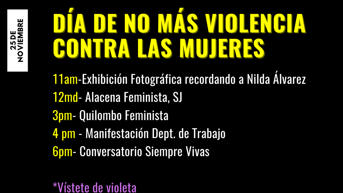 AIPuertoRico's tweet photo. Amnistía Internacional exige al gobierno acciones concretas en contra de la violencia de género y se suma a las distintas actividades que se han convocado para este miércoles, 25 de noviembre de 2020. 

#25NPR #EstadoDeEmergencia #NiUnaMenos https://t.co/y8qY03sr1N