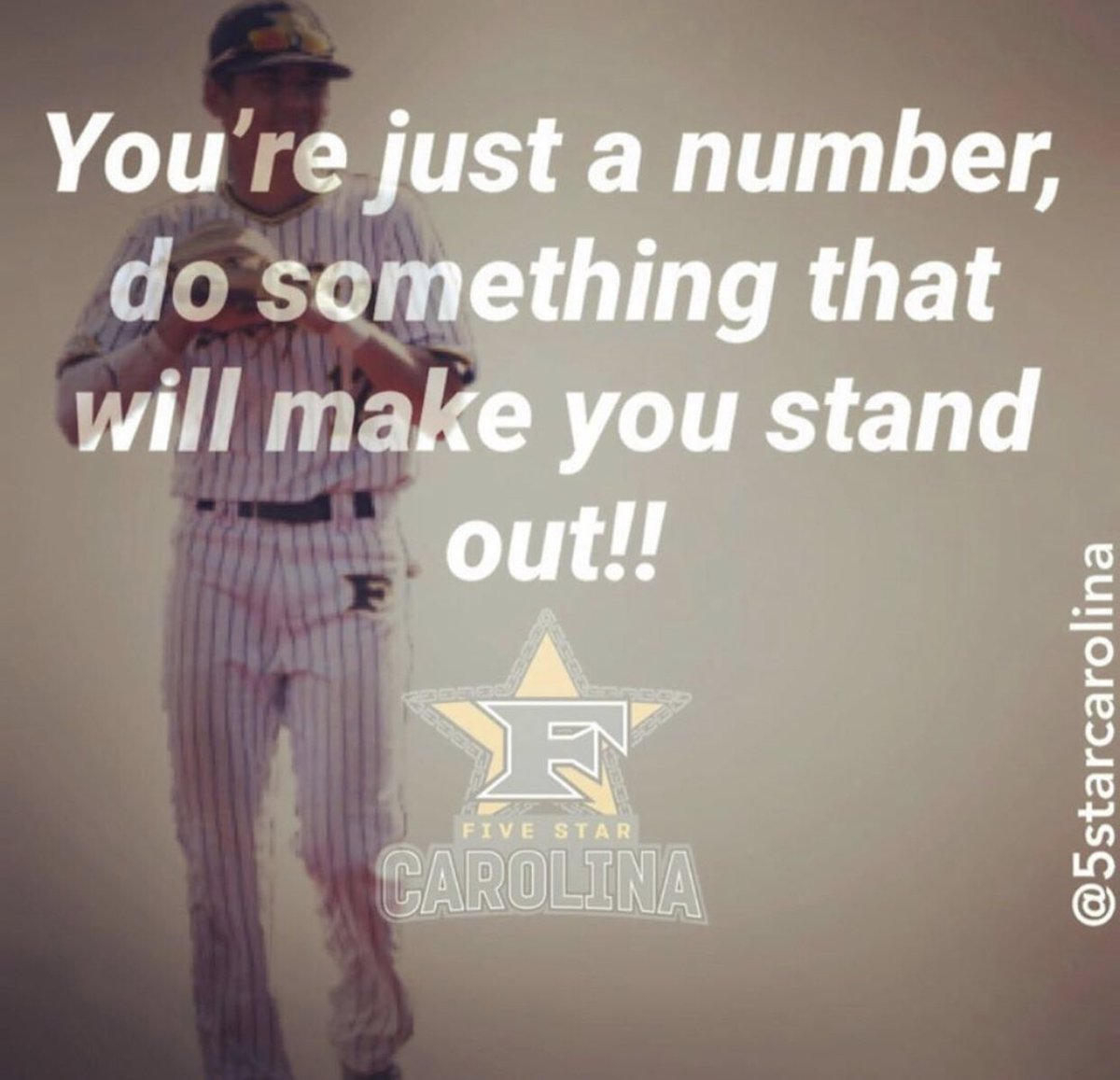 PBCarolina_'s tweet photo. You’re just a number, do something that will make you stand  out!! #5starcarolina #mafFa #mafiabaseball #sports #setyourselfapart #attitude #hustle https://t.co/foqpasxdoo