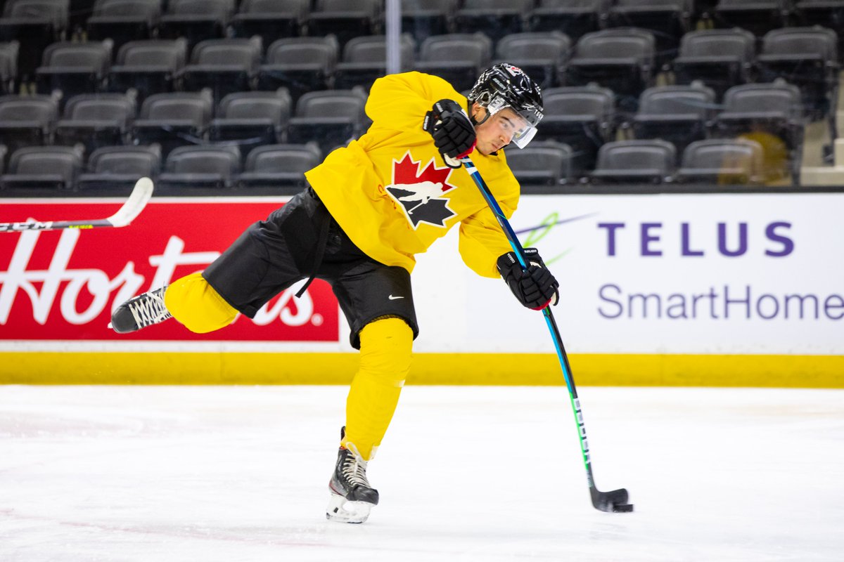 HockeyCanada's tweet photo. FLEX FACTS 🏒

1. The flex of a stick should be about half of a player's weight.

2. When standing on skates, the stick should not go past the chin.

3. Younger players should use a slightly shorter stick (enables a good knee bend while learning how to pass and handle the puck). https://t.co/eMmhxKkw7P