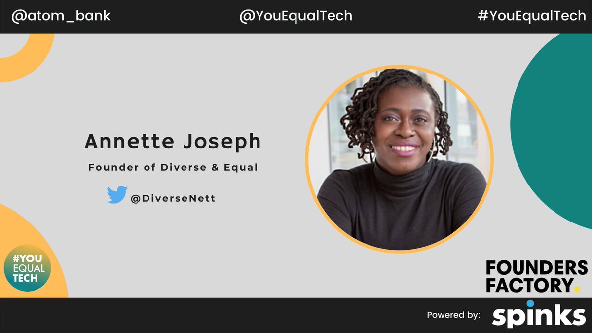 YETMidlands's tweet photo. We're excited to hear from @DiverseNett at our online event with @atom_bank this Weds. Annette will be discussing how her company equips people from under-represented groups with the necessary skills for careers in tech. 
Join us: https://t.co/H46w9DxL3a https://t.co/jALtBBi1MC