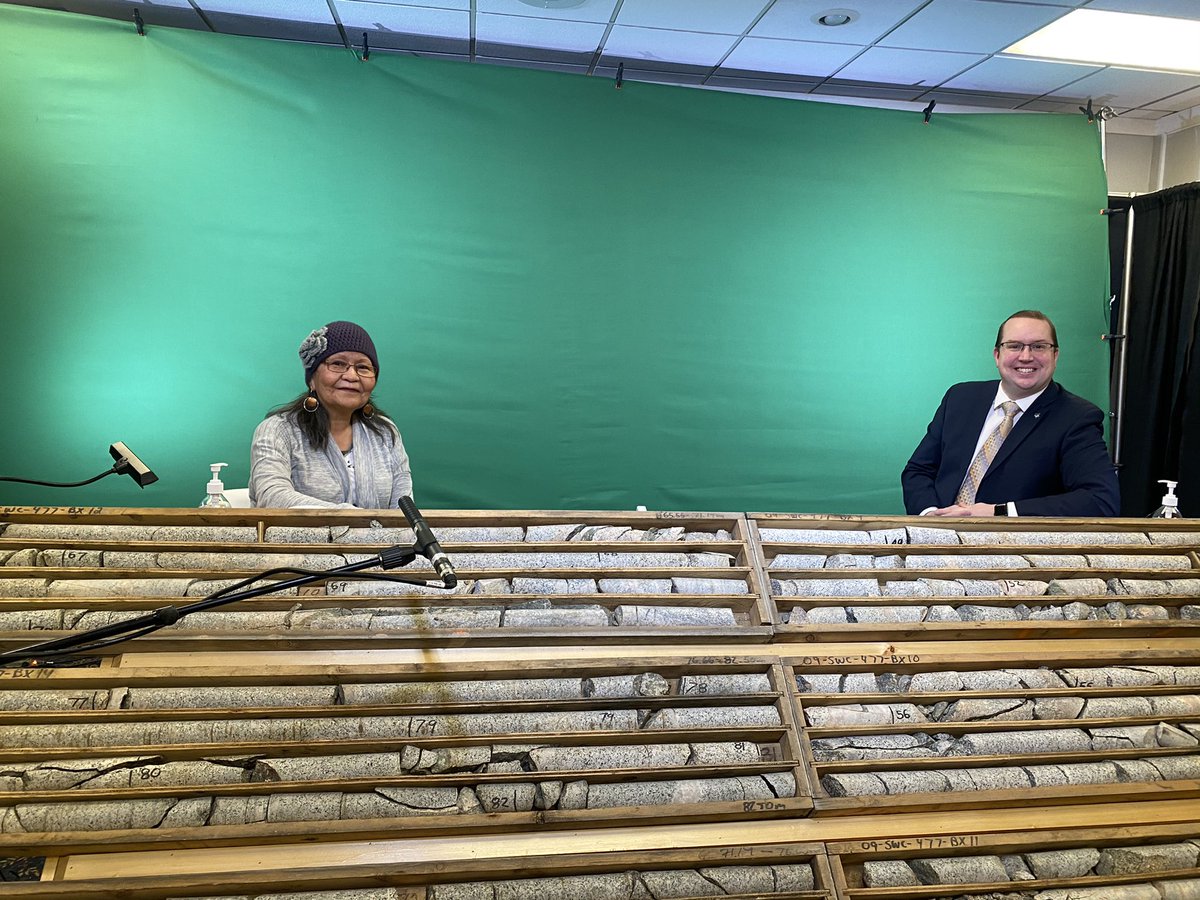 YukonMiners's tweet photo. We are on air with Executive Director @SamsonHartland &amp; KDFN Councillor Jessie Dawson. 

Welcome to Day 1 of our Virtual GeoScience2020

#ytgeo2020 https://t.co/D4d3PMmwPy
