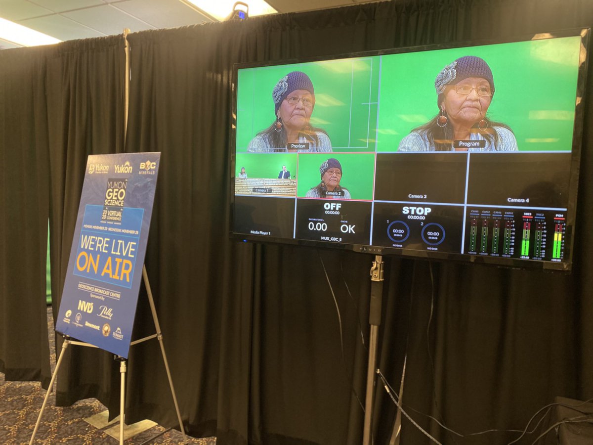 YukonMiners's tweet photo. We are on air with Executive Director @SamsonHartland &amp; KDFN Councillor Jessie Dawson. 

Welcome to Day 1 of our Virtual GeoScience2020

#ytgeo2020 https://t.co/D4d3PMmwPy