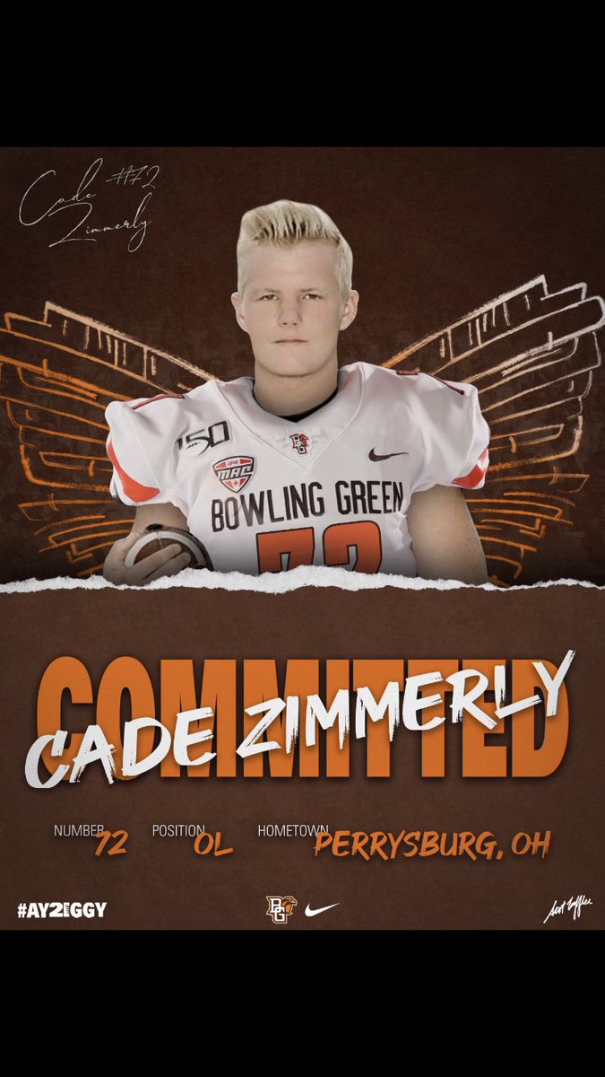 Zimmy2002's tweet photo. After much thought and prayers I would like to announce I am changing my commitment to Bowling Green State University! Thank you @CoachLoefflerBG @CoachHedden for the Opportunity! 🟠🟤 https://t.co/w3KUrCo7zF