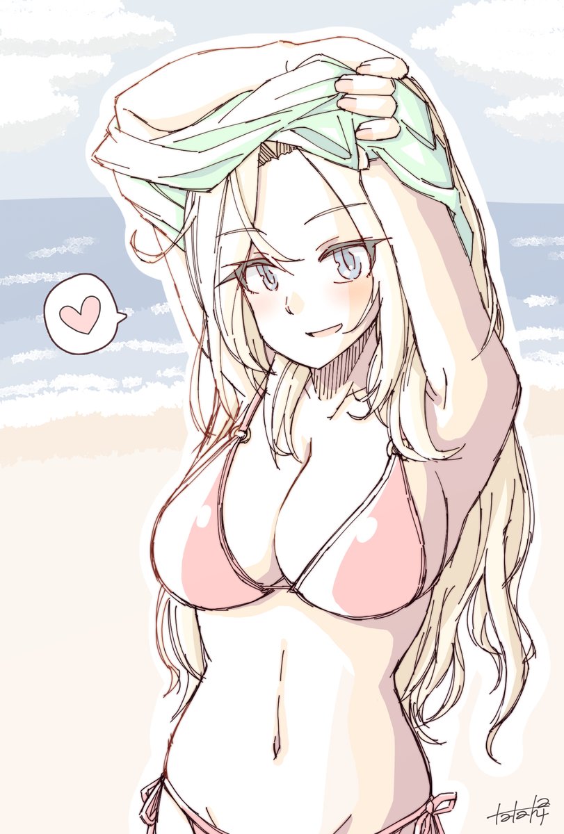 ホーネット(艦これ) 「線画と塗った後がなんたらかんたら 」|たた牌🀄のイラスト